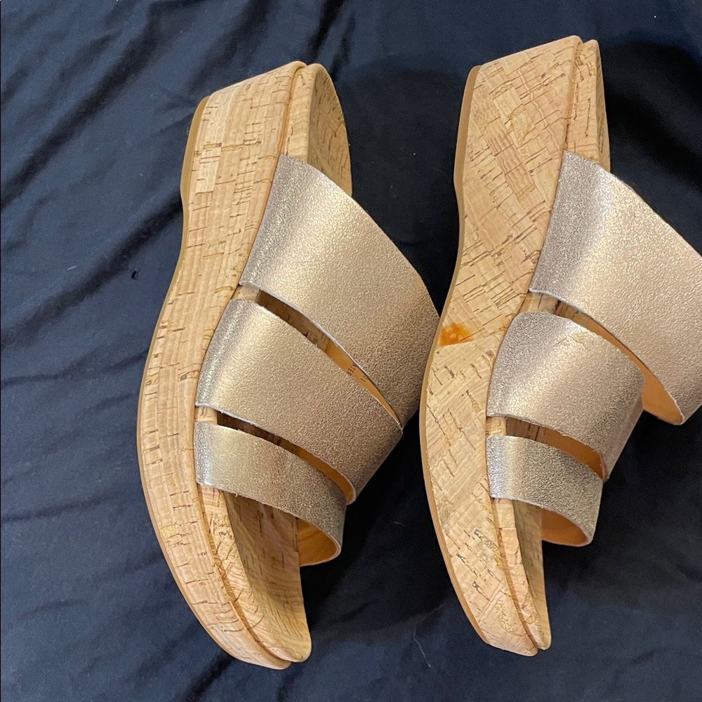 Kork-Ease Metallic Slide Sandals - Picture 3 of 7